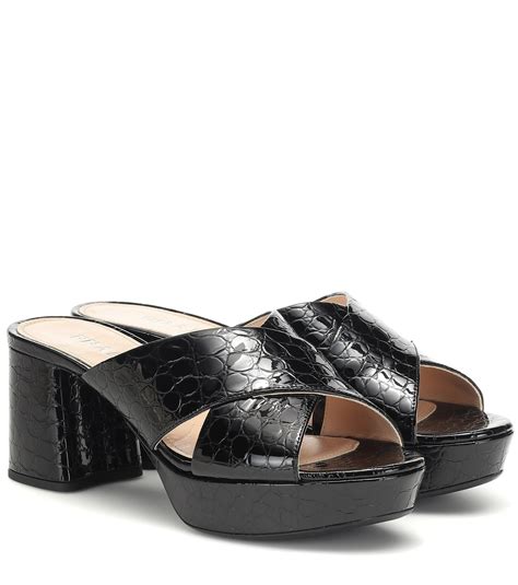prada croc sandals